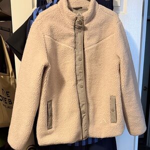 Ridgecut Cream Sherpa Jacket with Gray Details